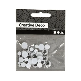 Снимка на Creativ Company Мърдащи очички, черни, 40 броя