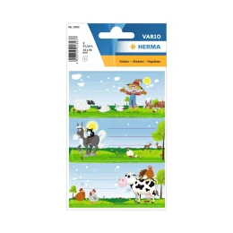 Снимка на Herma Самозалепващи се етикети Ферма, ученически, 9 броя