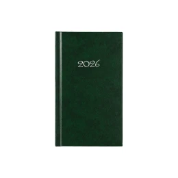 Снимка на Календар-бележник Слим, седмичник, 9 x 16 cm, зелен