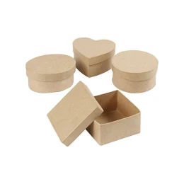 Снимка на Creativ Company Кутии от папиемаше, различни форми, 4 броя