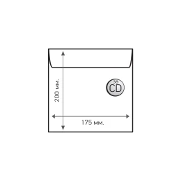 Снимка на Airpoc Плик с въздушни мехурчета, за CD/DVD, 200 x 175 mm, със самозалепваща лента, бял