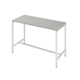 Снимка на Висока маса Narbutas Nova, 1600 x 700 x 1050 mm, ПДЧ 25 mm, перленосив меламин, бял метал