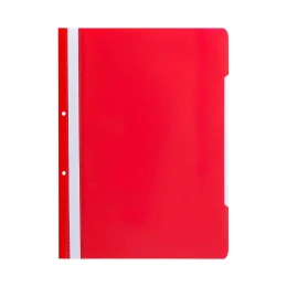 Снимка на Папка Economy, PP, с перфорация, червена, 50 броя