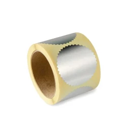 Снимка на Colop Стикер-фолио, диаметър 55 mm, сребристо, 250 броя