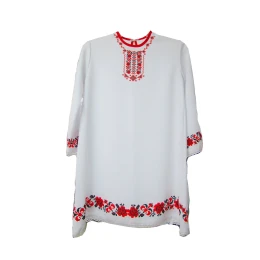 Снимка на Риза, за носия, с печат, къса, дамска, 10 г