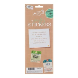 Снимка на Craft ID Стикери Пътуване, кафяви