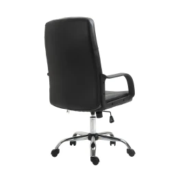 Снимка на Директорски стол Mega Chrome, екокожа, Tilt механизъм, до 130 kg, черен