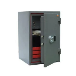 Снимка на Сейф ASG 67, огнеупорен, електронно и механично заключване, стоманен, 67 x 44 x 44 cm