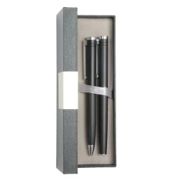 Снимка на Office 1 Комплект химикалка и ролер Monarch, метални, черни