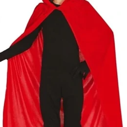 Снимка на Наметало, с качулка, 100 cm, червено