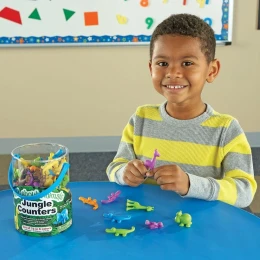 Снимка на Learning Resources Комплект Диви животни, за броене и сортиране, 72 броя