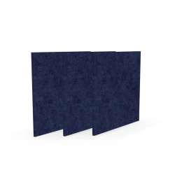 Снимка на Акустично пано Narbutas Pet, квадрат, 200 х 200 х 9 mm, PET филц, 3 броя, тъмносиньо