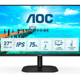 Снимка на Монитор AOC 27B2DA, 27'', LED, 1920 x 1080, 250 cd/m2, 4 ms, HDMI, VGA, IPS, 16:9, 75 Hz, черен