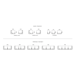 Снимка на Прав модул за рецепция RFG Joy, 100 х 80 х 112.50 cm, ПДЧ, кехлибарен дъб и антрацит