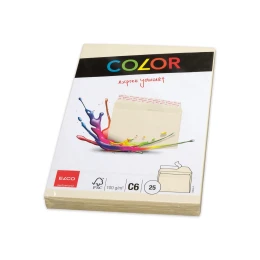 Снимка на Elco Пощенски плик, C6, 114 х 162 mm, 100 g, прав капак със самозалепваща лента, кремав, 25 броя