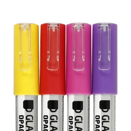 Снимка на Creativ Company Маркер за стъкло и порцелан, лилави и жълти, 4 броя