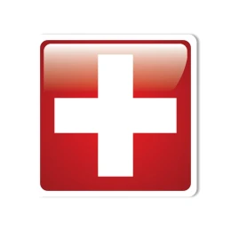 Снимка на Стикер пункт за първа помощ, 11 x 11 cm