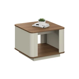 Снимка на Ниска маса RFG Elmaz, 600 х 600 х 450 mm, квадратен плот, ПДЧ 25 mm, австралийски дъб и сиво