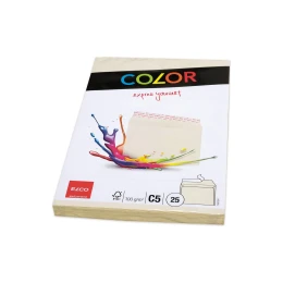 Снимка на Elco Пощенски плик, C5, 162 x 229 mm, 100 g, прав капак със самозалепваща лента, кремав, 25 броя