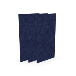 Снимка на Акустично пано Narbutas Pet, правоъгълник, 200 х 400 х 9 mm, PET филц, 3 броя, тъмносиньо