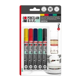 Снимка на Marabu Маркер за порцелан, 5 броя