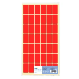 Снимка на Office 1 Самозалепващи се етикети за цени, 17 x 30 mm, червени, 420 броя