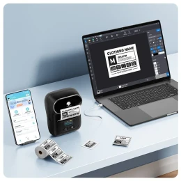 Снимка на Принтер Phomemo M110-BK, мини, без мастило, максимална широчина на етикета 50 mm, черен