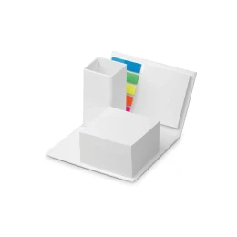 Снимка на Моливник Shenna, с включени бележки и индекси, бял