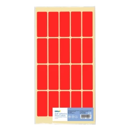 Снимка на Office 1 Самозалепващи се етикети за цени, 21 x 51 mm, червени, 200 броя