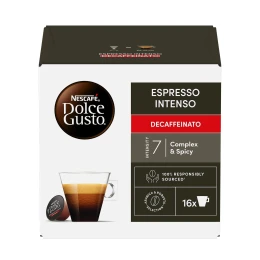 Снимка на Nescafé Dolce Gusto Кафе капсула Espresso Intenso, безкофеинова, 16 броя