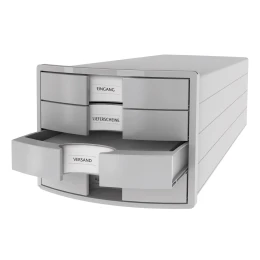 Снимка на HAN Бокс за документи Impuls, с 4 чекмеджета, сив