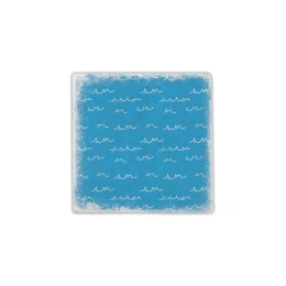 Снимка на Gespaensterwald Подложка за чаша, мраморна, вълни, синя 0911