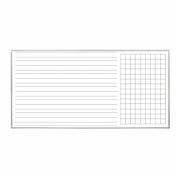 Снимка на Office 1 Бяла дъска, магнитна, разчертана, 120 x 240 cm