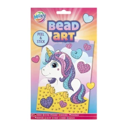 Снимка на Moxy Оцветяване с мъниста - Еднорог, А5