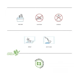 Снимка на Изтривалка Olivo Millepunte, гумена, 40 х 70 cm