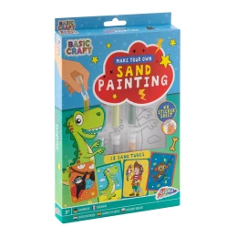 Снимка на Moxy Комплект за оцветяване Динозавър, с цветен пясък