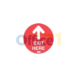 Снимка на Стикер за под Exit Here, 15 х 15 cm