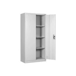 Снимка на Гардероб RFG, метален, с 4 рафта, 90 х 45 х 185 cm, сив