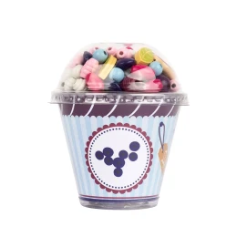 Снимка на Small Foot Мъниста за нанизване, във форма за кексчета, 9 броя в дисплей