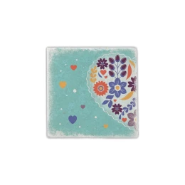 Снимка на Gespaensterwald Подложка за чаша, мраморна, синя 1049