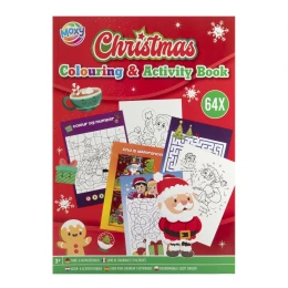 Снимка на Moxy Книжка за оцветяване и дейности, коледна, А4, 64 страници