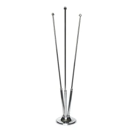 Снимка на Настолна хромирана стойка за знаме, тройна
