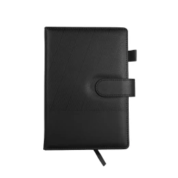 Снимка на Office 1 Бележник, с магнитно закопчаване, без дати, А5, черен