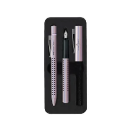 Снимка на Faber-Castell Химикалка XB и писалка M, Grip 2011, перлени