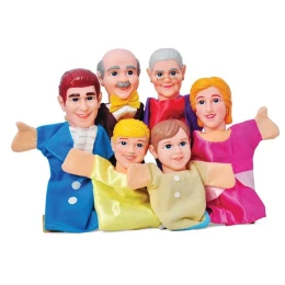 Снимка на Nowa Szkola Кукли за ръка Семейство, 25 cm, 6 броя