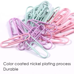 Снимка на Foska Кламери, 28 mm, 120 броя, розови и лилави, в кутия