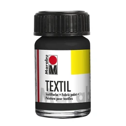 Снимка на Marabu Боя за текстил, 15 ml, 073, черна