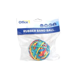 Снимка на Office 1 Ластици, 90% каучук, цветни, 100 g, на топка