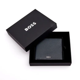 Снимка на Hugo Boss Портфейл Classic Grained, с отделение за монети, тъмносин