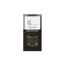 Снимка на Розетка Legrand Mosaic, RJ45, FTP Cat 6, с 1 модул, черна